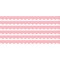 Pastel Pink Scalloped Border Trim, 35 Feet Per Pack, 6 Packs